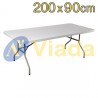 Pack mesa rect. + funda blanca 200