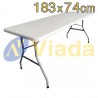 Mesa plegable rectangular granito