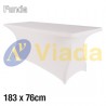 Pack mesa rect. + funda blanca 7183K