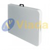 Pack mesa rect. maleta + funda blanca 7183A