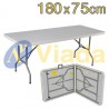 Pack mesa rect. maleta + funda negra 7183A