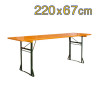 Mesa plegable rectangular de madera resistente y económica