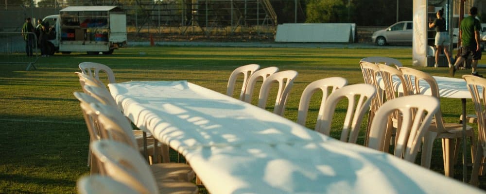 mobiliario plegable club deportivo