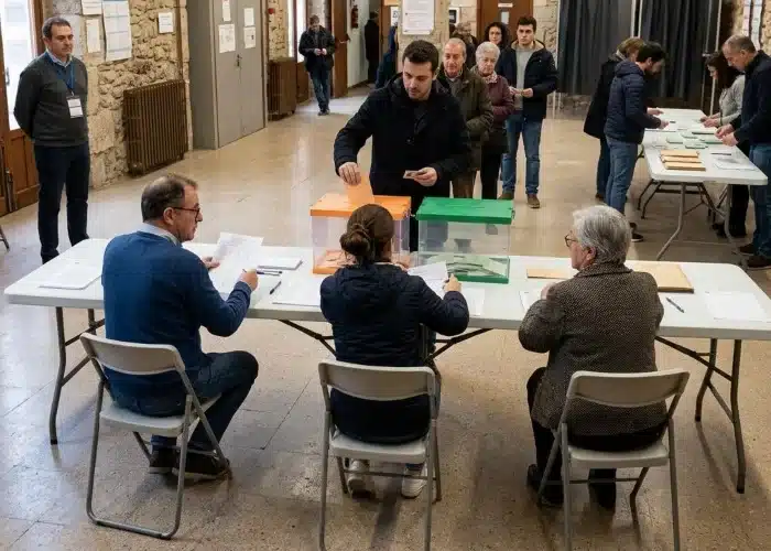 mesas y sillas jornada electoral